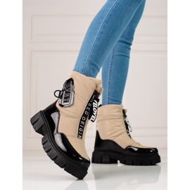 Zateplené dámské béžové tašky Shelovet béžový 2