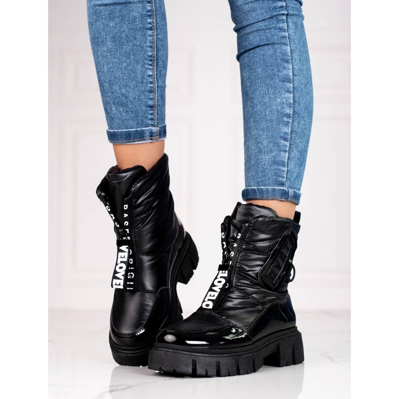 Dámské zateplené černé tašky Shelovet černá 1