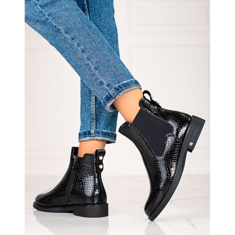 W. Potocki Dámské Chelsea boty se zateplením Potocki černá 1 W. Potocki Dámské Chelsea boty se zateplením Potocki černá 1