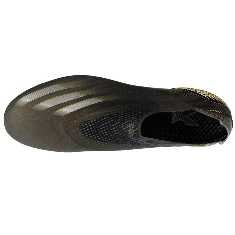 Kopačky Adidas X Ghosted + Fg M FX9098 černý zlatý zlatý 2
