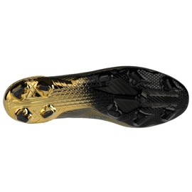 Kopačky Adidas X Ghosted + Fg M FX9098 černá zlatý zlatý 3