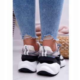 Dámské sportovní boty Big Star od Daniel Lopez White FF274A546 bílý černá stříbrný 3