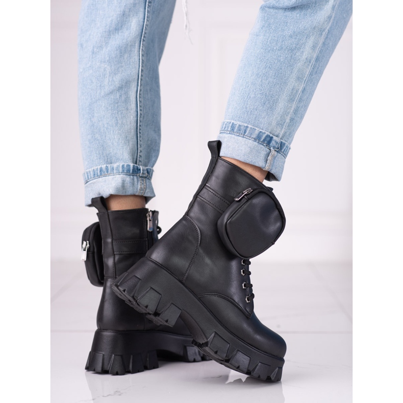 Dámské černé tašky s taškou Shelovet černý 1