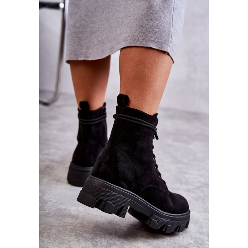 PG1 Semišové teplé boty Workers Black Darvin černá 2 PG1 Semišové teplé boty Workers Black Darvin černá 2