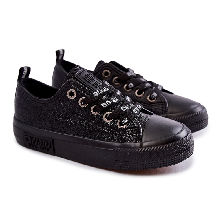 Dětské kožené tenisky Big Star KK374057 Black černý 1