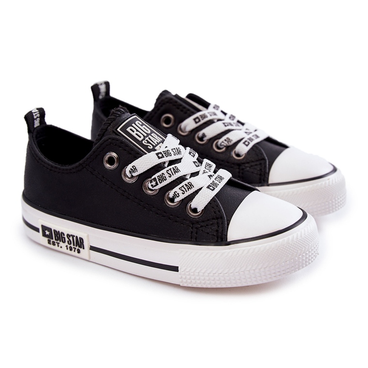Dětské kožené tenisky Big Star KK374039 Black černý 1