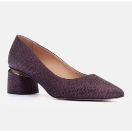 Marco Shoes Semišové lodičky fialová 1