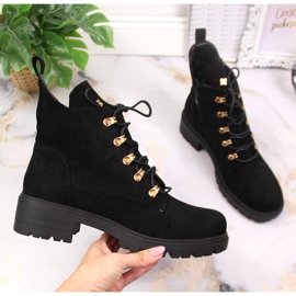 S.Barski Dámské černé semišové kožené kozačky značky S. Barski černá 1