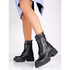 Krajkové dámské tašky Shelovet na platformě černá 1