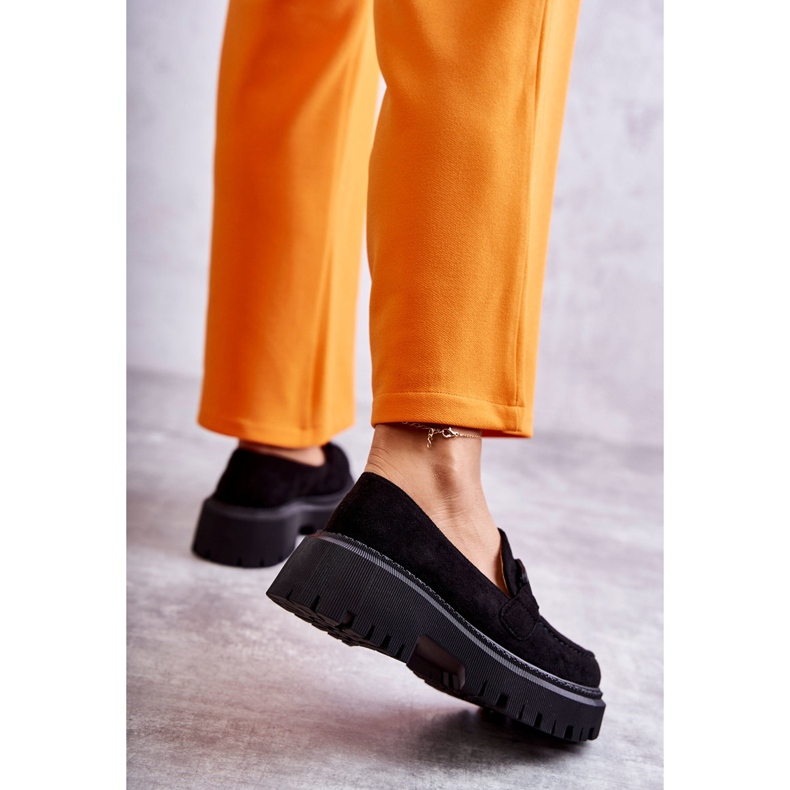 FB2 Dámské semišové semišové kalhoty s černým zdobením Leeza černá 2