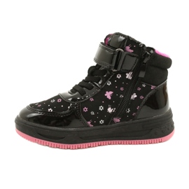 American Club American Boots Teplé boty XD66 Black černý růžový 1