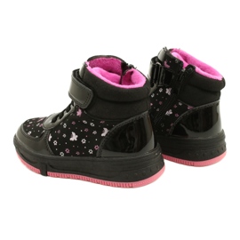 American Club American Boots Teplé boty XD66 Black černá růžový 5