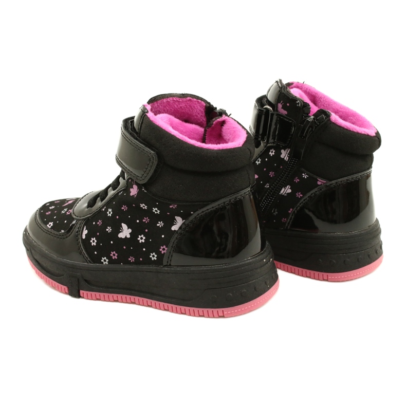 American Club American Boots Teplé boty XD66 Black černá růžový 5