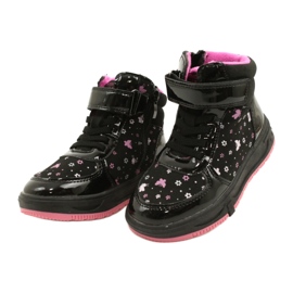 American Club American Boots Teplé boty XD66 Black černý růžový 2