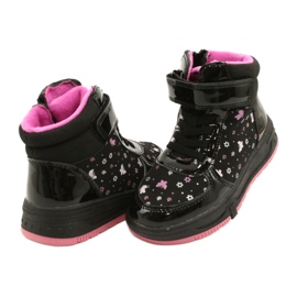 American Club American Boots Teplé boty XD66 Black černý růžový 3