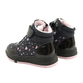 American Club American Boots Teplé boty XD66 Navy blue námořnická modrá růžový 6 American Club American Boots Teplé boty XD66 Navy blue námořnická modrá růžový 6