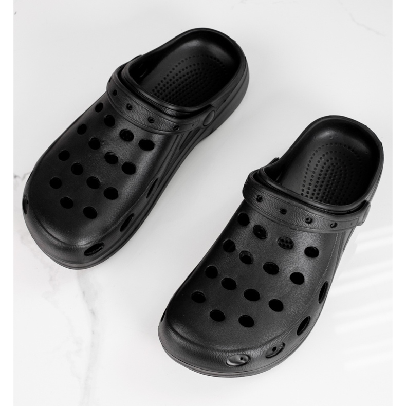 Lehké pánské pantofle Shelovet černé černá 1