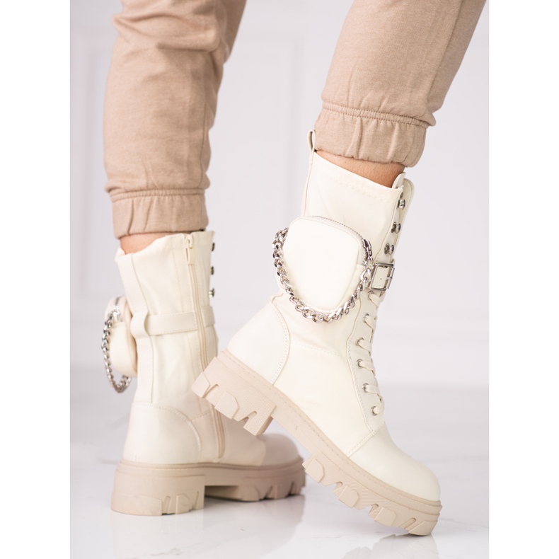 Dámské béžové tašky s taškou Shelovet béžový 1