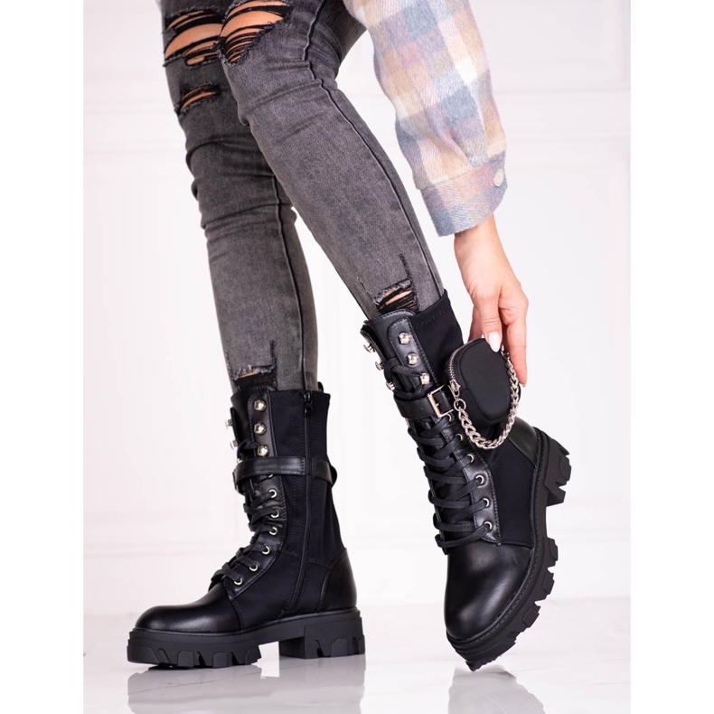 Dámské černé tašky s taškou Shelovet černá 1