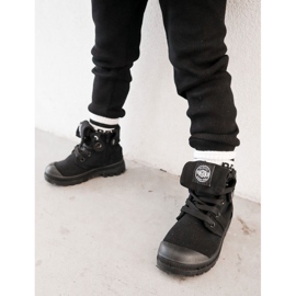 PA1 Dětské vysoké tenisky Black Tobby černý 1