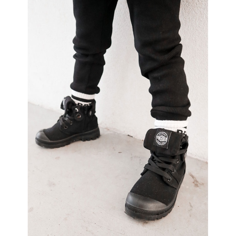 PA1 Dětské vysoké tenisky Black Tobby černá 1