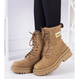 Matné béžové kozačky Cofer béžový 1 Matné béžové kozačky Cofer béžový 1