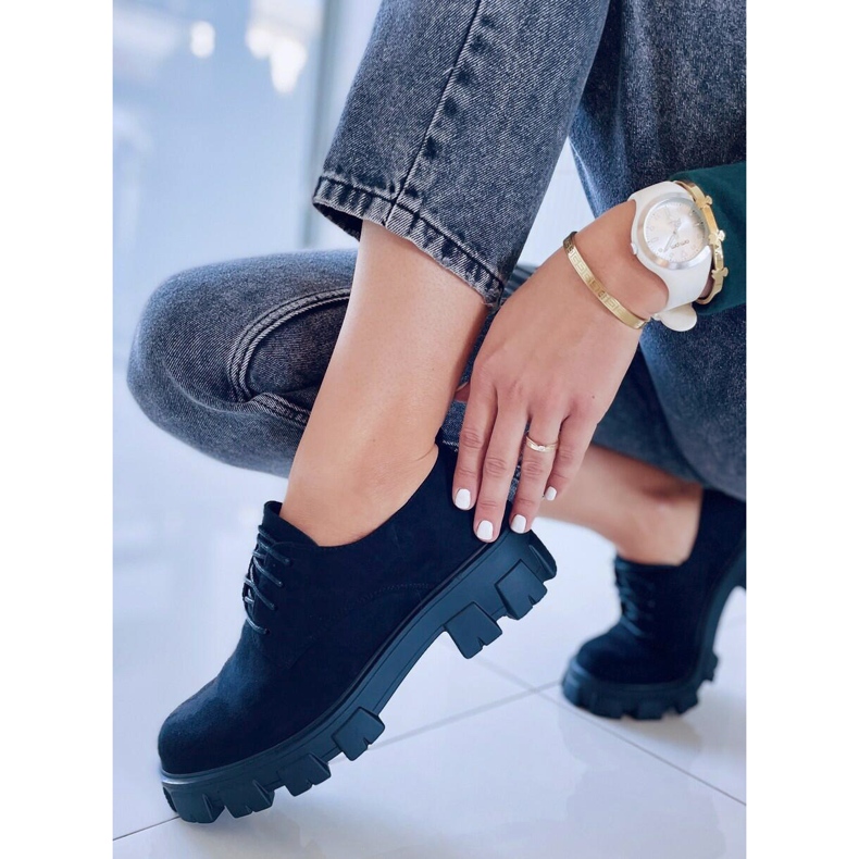 BM Mokasíny na silné podrážce Apoll Black černá 2