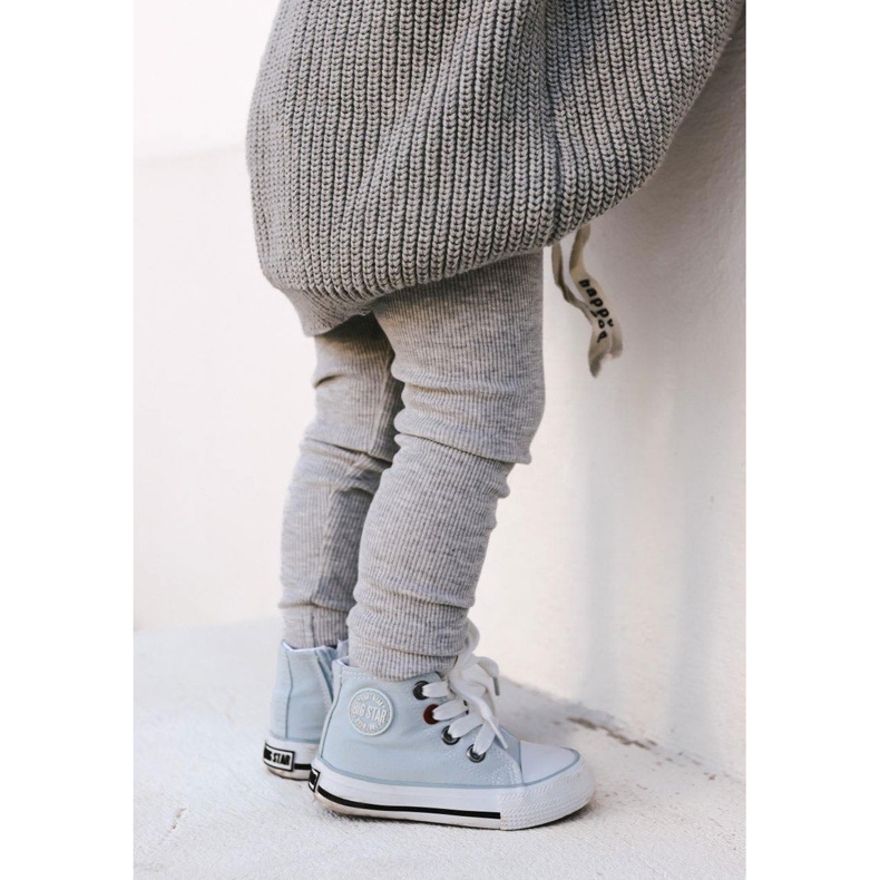 Dětské vysoké tenisky se zipem Big Star HH374088 Modré modrý 1