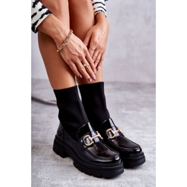FE1 Dámské kozačky s nazouvací ponožkou černá Sofia 2