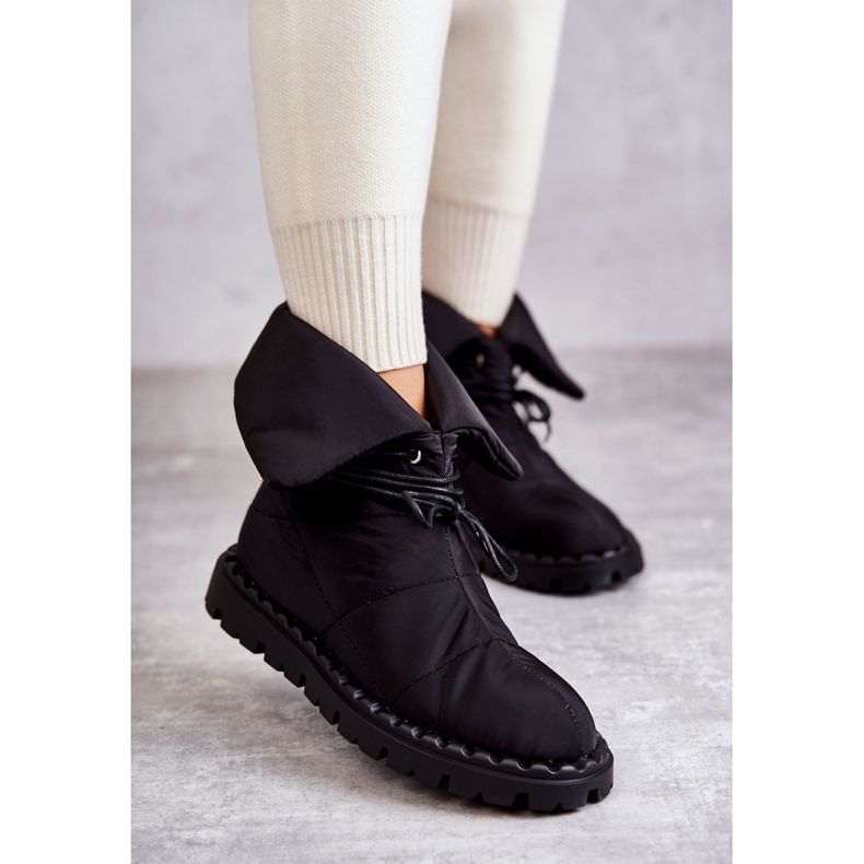 Dámské zateplené kozačky Black Emelie černý 1