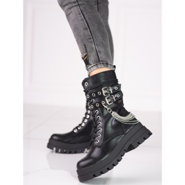 Shelovet ženští pracovníci s ornamenty černá 1