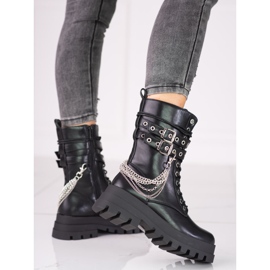 Shelovet ženští pracovníci s ornamenty černá 2