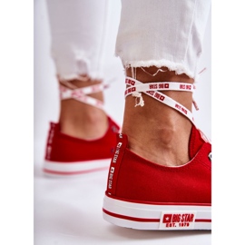 Dámské Materiál Sneakers Big Star KK274104 Červené červený 2
