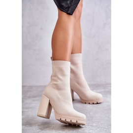 FB2 Dámské materiál kotníkové boty Béžová Louve béžový hnědý 1