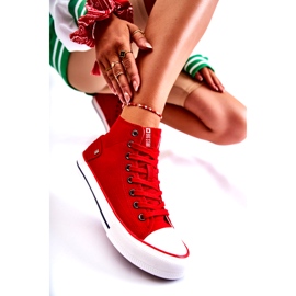 Dámské tenisky Big Star High Red DD274334 červené 3