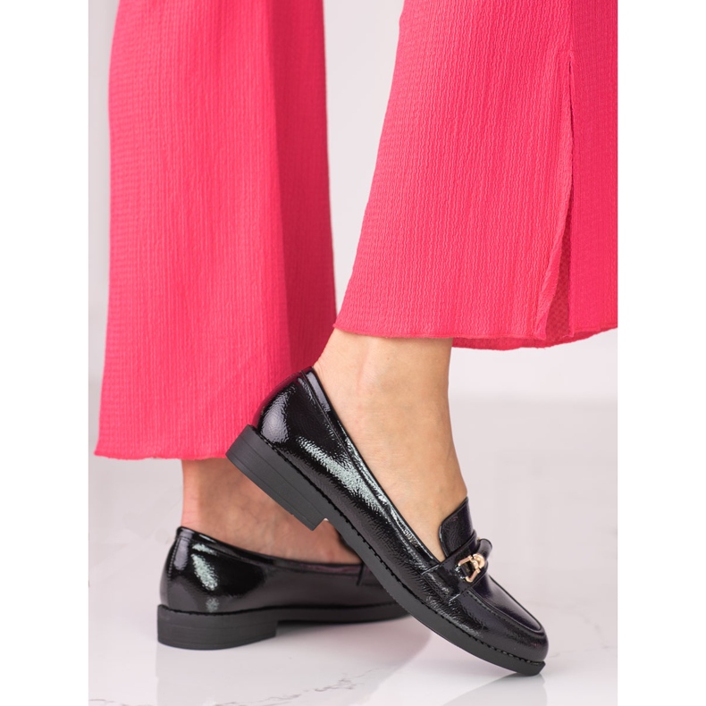 Černé dámské mokasíny Shelovet černá 2