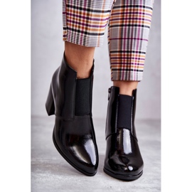 PL4 Klasické lakované holínky La.Fi 260035B-LA Černá černý 2