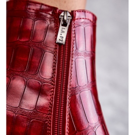 PL4 Boty Snake Eco-Leather La.Fi 260038R-XC Red červený 1