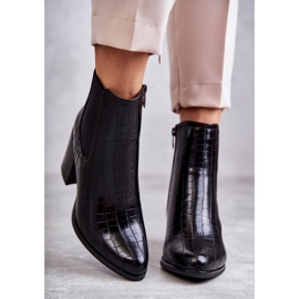 PL4 Hadí kožené kozačky La.Fi 260038B-XC Black černý 2