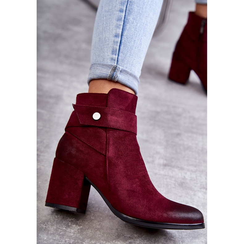 PL4 Dámské semišové kozačky La.Fi 260041WI-SU Červené vícebarevný 2