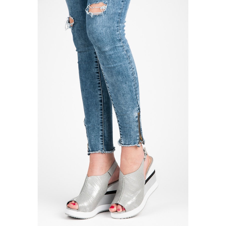 Vices Pohodlné boty na klínku šedá 1