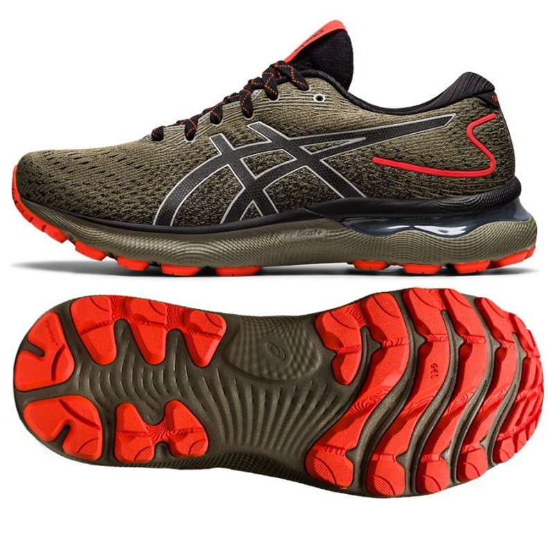 Běžecké boty Asics Gel-Nimbus 24 TRail M 1011B571 300 zelený zelený 1
