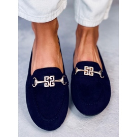 Dámské mokasíny Chloe Navy modrý 1