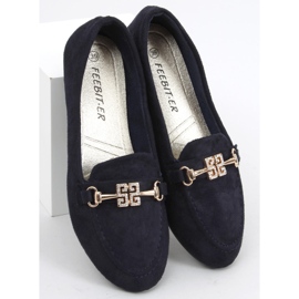 Dámské mokasíny Chloe Navy modrý 4