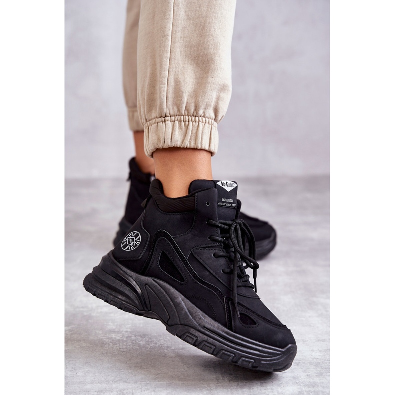 Boty na platformě Lee Cooper LCJ-22-44-1353L Black černý 2