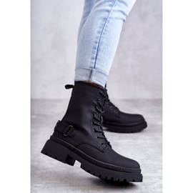 Dámské černé teplé kozačky se zipem Fabiola černá 1