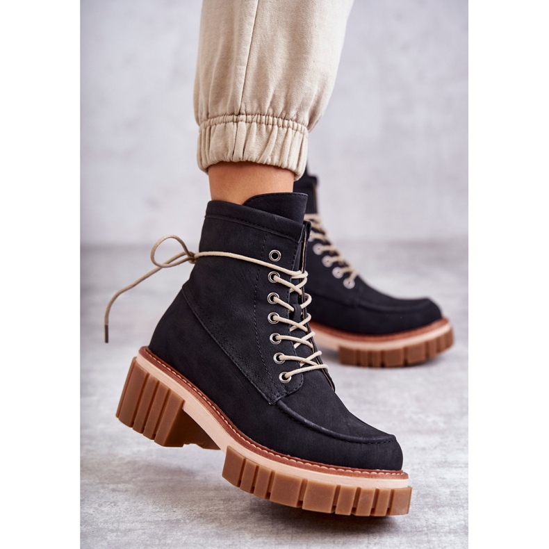 Dámské módní zateplené boty Černá Gerda 1