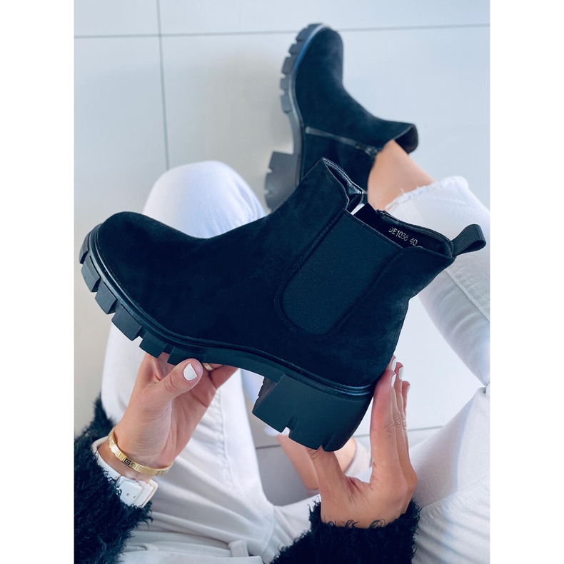 Dámské chelsea boty Aime Black černý 2