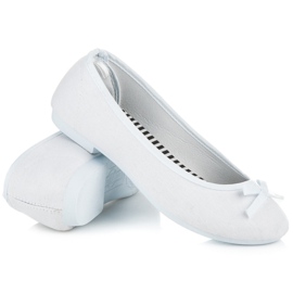 New Age Sportovní baleríny s mašlí bílý 1