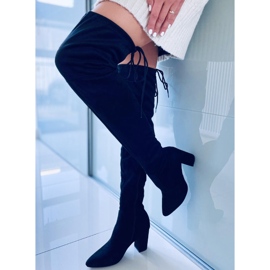 Černé černé podpatky černý 2